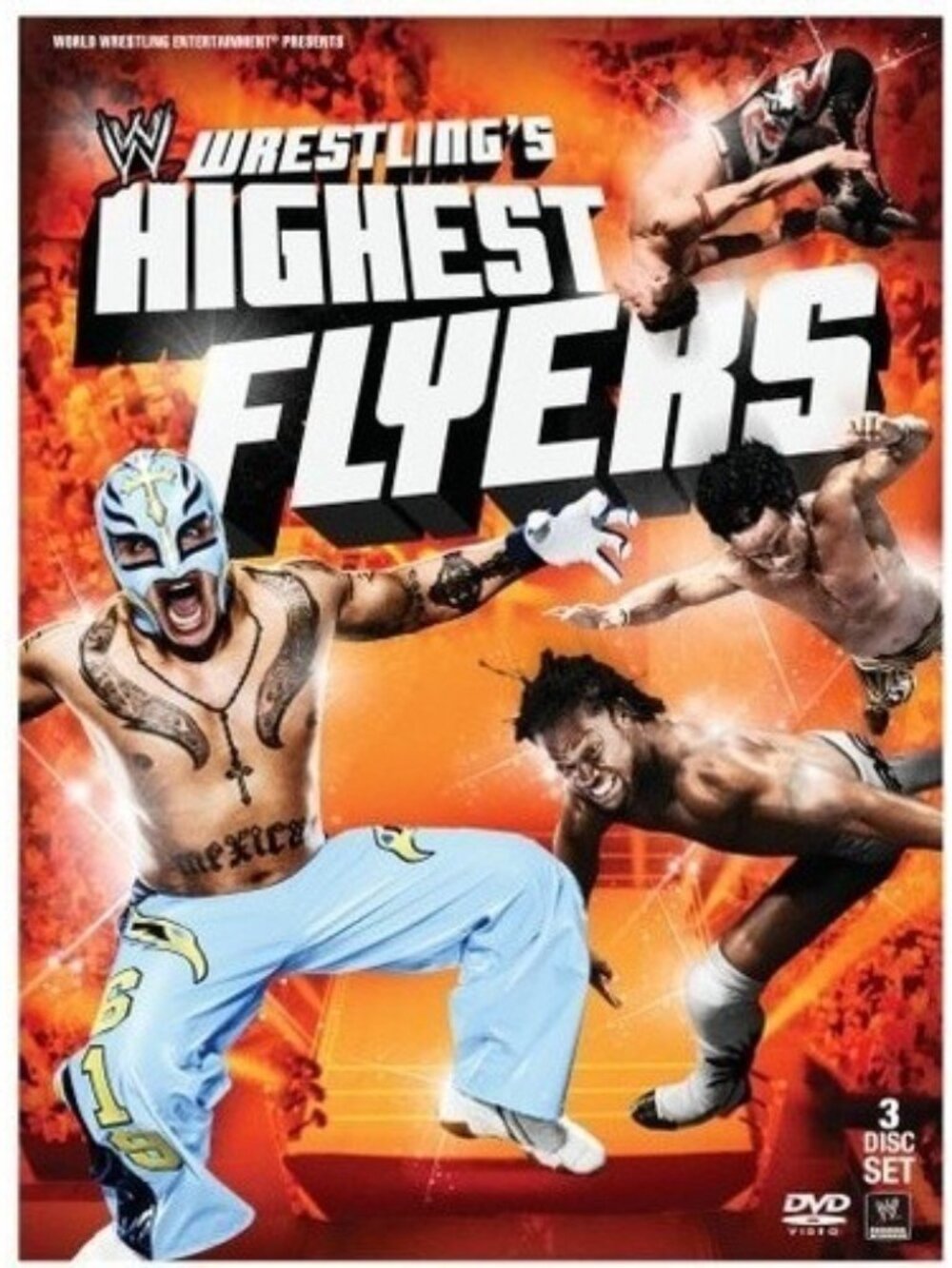WWE: Wrestling's Highest Flyers (3-DVD Set, Region 1) Very Good condition!